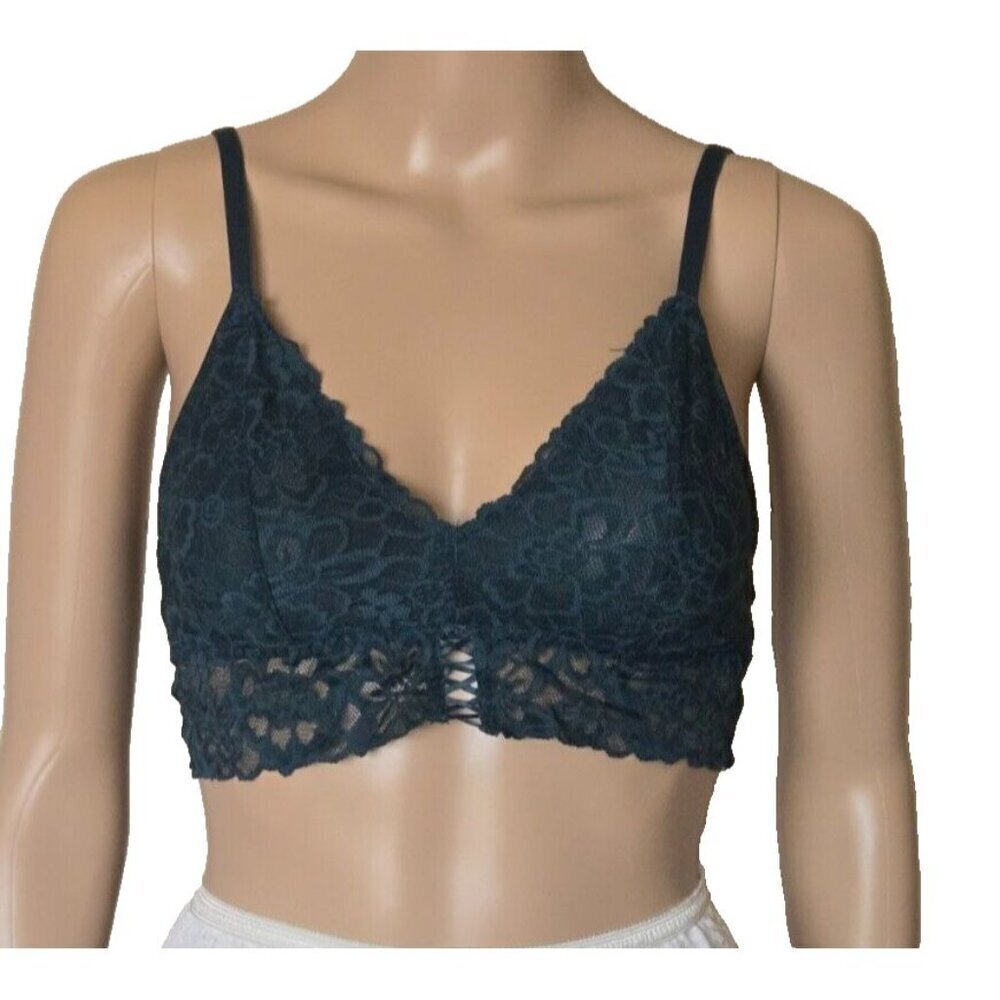 Victoria’s Secret green Lace Mesh Bralette Size Medium
